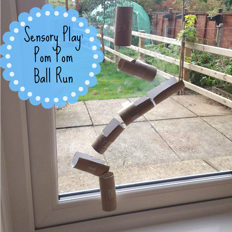 Sensory Play: Pom Pom Ball Run and Relocation