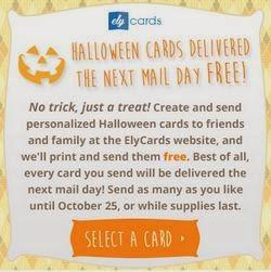 No Trick, Just a Treat: Send a Free Halloween Card from ElyCards www.elycards.com