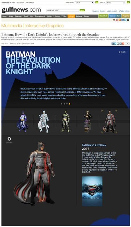 Gulf News’ Batman project: the digital versions