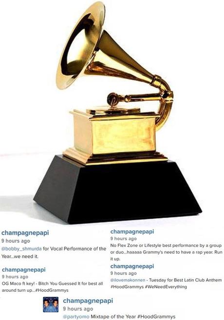 Drake Has His Own “Hood Grammys” On IG! See What Artists He Gives An Instagrammy! drt