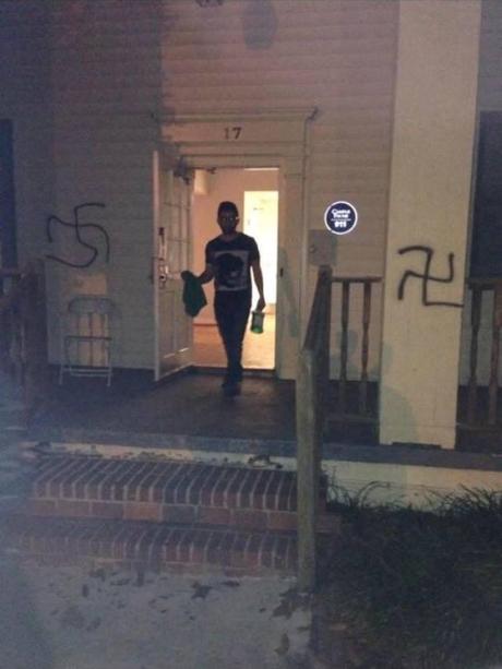 Swastikas after Yom Kippur are worse than Swastikas in the middle of November?