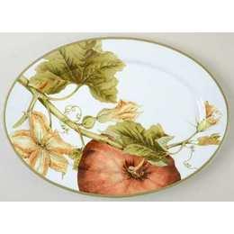 Fall 2014 Tablescape Ideas DIY Williams-Sonoma Botanical Pumpkin Oval Serving Platter