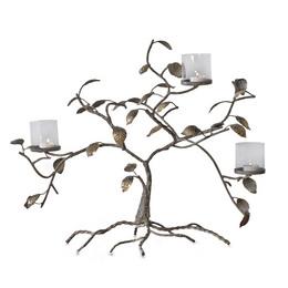 Fall 2014 Tablescape Ideas DIY Light Golden Branches Candleholder