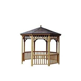Fall Wreaths BUY or DIY Heartland Great Falls Shed San Marino 10-Feet Round Tight Knot Cedar Gazebo