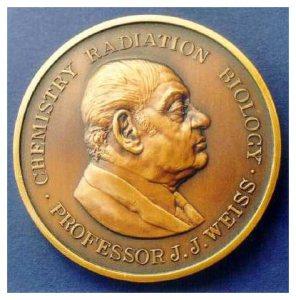 The Joseph Weiss Medal, which commemorates his work as a radiation chemist.