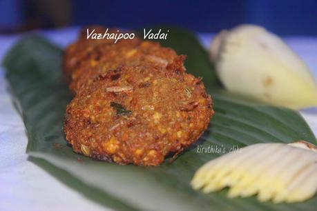 Vazhaipoo Vadai recipe / Banana Blossom Vada recipe