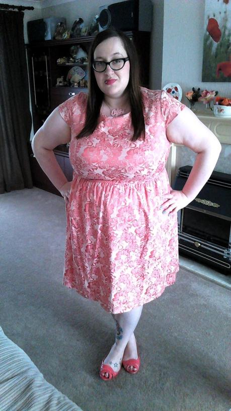 Simply Be Pink Jacquard Prom Dress Simply Be Pink Jacquard Prom Dress