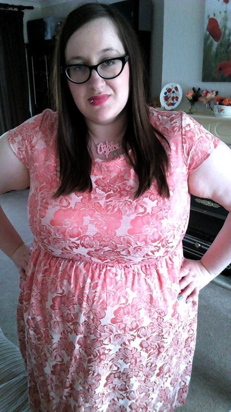 Simply Be Pink Jacquard Prom Dress Simply Be Pink Jacquard Prom Dress
