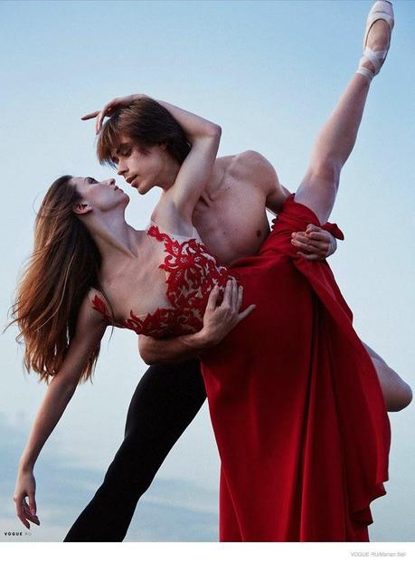 BALLET DANCERS ANNA & ARTEM FOR VOGUE RUSSIA SHOOT