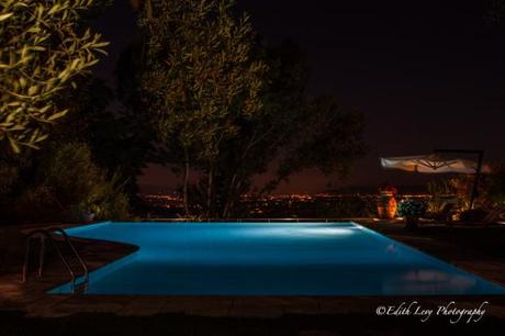 Villa Cicolina, Tuscany, Italy, Montepulciano, travel photography, night photography, infinity pool