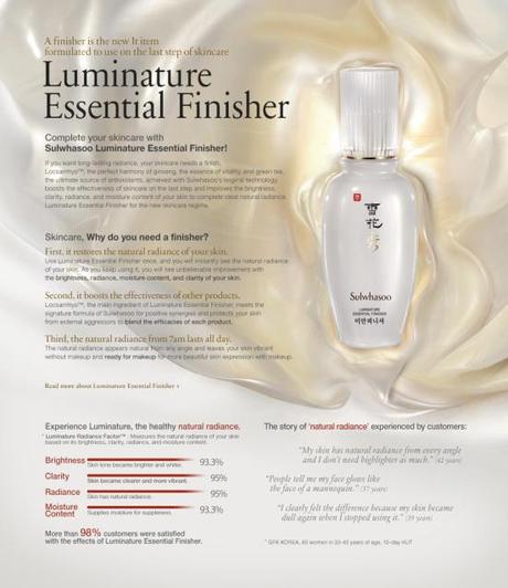 Event/Newsflash: Learn how to use the Sulwhasoo Luminature Essential Finisher & get a Korean makeover with Sulwhasoo & Jamie Yoon! Sulwhasoo Luminature Essential Finisher info