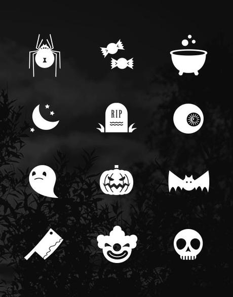 free flat halloween icons