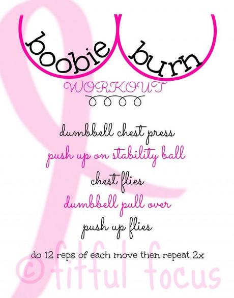 Boobie Burn Workout via Fitful Focus