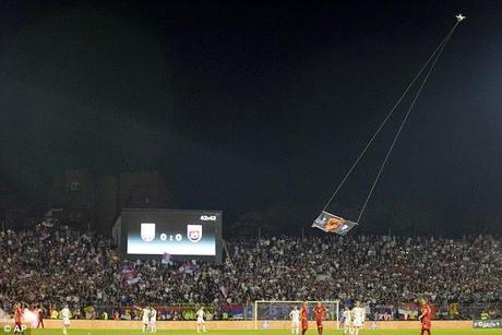 drone causes abandonment of Serbia Vs Albania - Euro 2016 qualifier