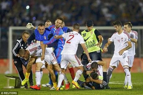 drone causes abandonment of Serbia Vs Albania - Euro 2016 qualifier