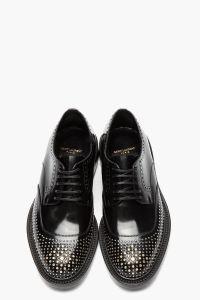 Saint Laurent black and silver shoes