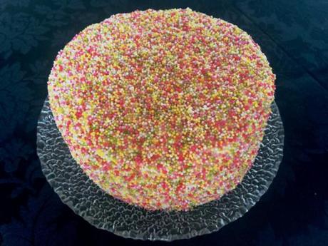 Sprinkles & Checkerboard Birthday Cake sugar sprinkles and checkerboard birthday cake clandestine cake club derby