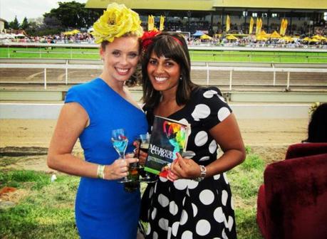 Flashback … Reshni and I celebrating Melbourne Cup at Eagle Farm Racecourse in 2011. 