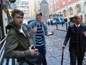 I have no subject for my blog today but, in East London last night, I saw a very successful comedy show with no jokes. (From left) Trevor Lock, Devvo & Chris Dangerfield at the Edinburgh Fringe in 2012