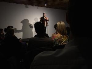 I have no subject for my blog today but, in East London last night, I saw a very successful comedy show with no jokes. Trevor Lock performed in front of a blank white wall