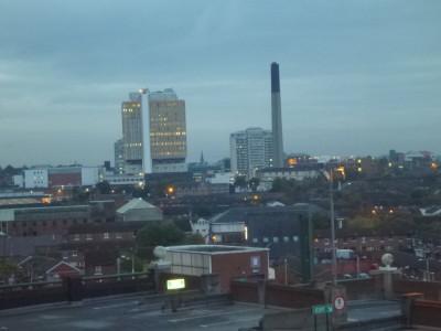 Staying in the World Famous Europa Hotel in Belfast, Northern Ireland View out my window early morning.