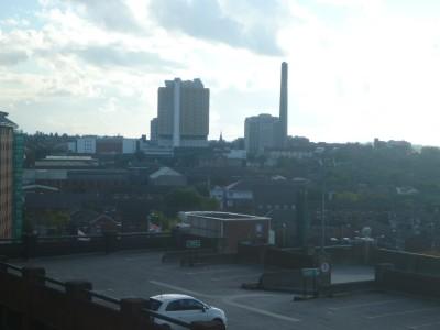 Staying in the World Famous Europa Hotel in Belfast, Northern Ireland View out my window in the afternoon.