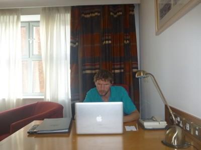 Staying in the World Famous Europa Hotel in Belfast, Northern Ireland Working in the Europa Hotel.