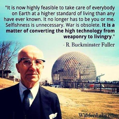Quote of the Day -- on a World Balance Buckminster Fuller helped pave the way toward innovation and sustainability through technology. His work also inspired and informed Nassim Haramein on his path to describing the geometry of the fabric of the vacuum.
The Buckminster Fuller Institute • ScienceAlert • The Resonance Project • Phys.org • The Resonance Project - Traduction Française • Thrive • The Resonance Project - Página Oficial Hispana • Unify