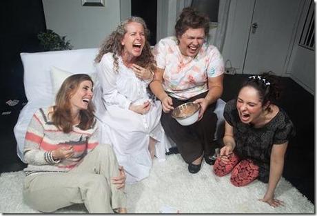 Susan Steinmeyer, Laura Sturm, Deborah Hearst and Jaimelyn Gray star in Bluebird Arts' Review: The Clean House (Bluebird Arts)