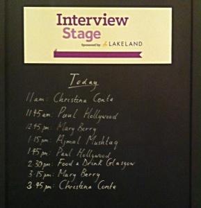 Highlights from BBC Good Food Show Scotland 2014 Bbc good food show scotland interview stage emma Mykytyn Glasgow foodie food and drink Glasgow