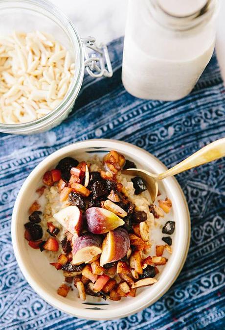 Sunday bliss is.. Steel-cut oats and cinnamon stewed fruit recipe by A House in the Hills