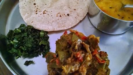Indian Flat/Broad Beans Recipe with potatoes , tomato and brinjal | saem aur baingan ki mix sabzi