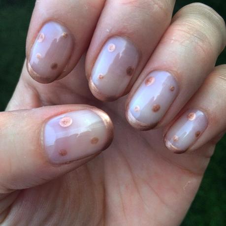 rose gold manicure rose gold manicure