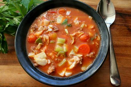 Cabbage, Beef and Tomato Stew (Gluten and MSG Free)