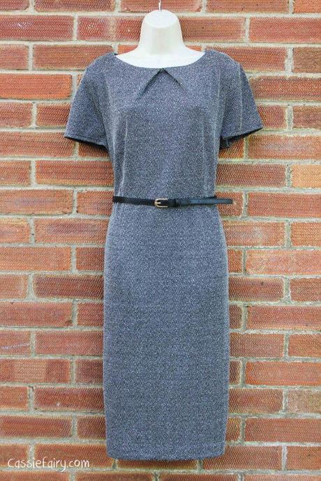 Styling one tweed dress for work, casual & party time! David Emanuel tweed dress styled 4 ways