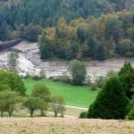 Visit to the Swiss National Arboretum The Aubonne river and a small reservoir for producing electricity
