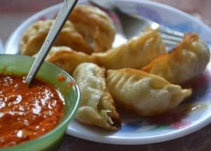Fried Momos Bangkok Vegetarian Festival in Chinatown, Fried Momos