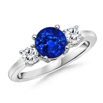 round-sapphire-and-diamond-three-stone-ring round sapphire and diamond three stone ring | blog.angara.com