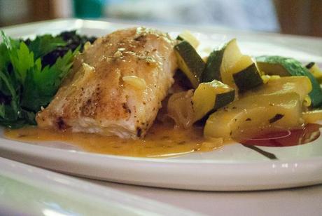 Cod Filets in a Rosemary and Orange Sauce Cod Filets in a Rosemary and Orange Sauce