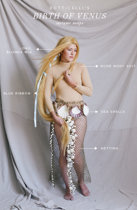 Birth of Venus costume Birth of Venus Halloween costume