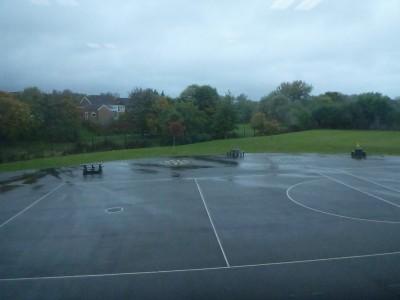 30 Year Reunion: School Tour of Kilmaine Primary School, Bangor, Northern Ireland View from Mr. Rea's room.