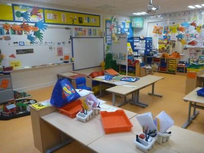 30 Year Reunion: School Tour of Kilmaine Primary School, Bangor, Northern Ireland A P1 class at Kilmaine Primary School