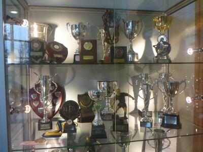 30 Year Reunion: School Tour of Kilmaine Primary School, Bangor, Northern Ireland Kilmaine Primary School trophy cabinet.