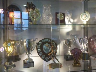 30 Year Reunion: School Tour of Kilmaine Primary School, Bangor, Northern Ireland Kilmaine Primary School trophy cabinet.