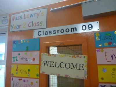 30 Year Reunion: School Tour of Kilmaine Primary School, Bangor, Northern Ireland Miss Lowry's class.