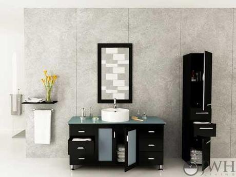 Grand Lune Green Glass Top Vanity Grand Lune Green Glass Top Vanity