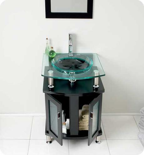 Contento Glass Bathroom Vanity Contento Glass Bathroom Vanity