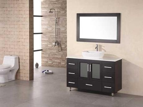 Stanton Modern Vanity with Vessel Sink Stanton Modern Vanity with Vessel Sink