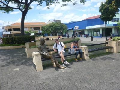 Walking Tour of San Jose, Costa Rica: Top 10 Sights Sitting with John Lennon on his bench!