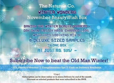 Experience the seven “Winter Wonders” in The Nature’s Co. November BeautyWish Box to banish the cold weather beauty blahs!